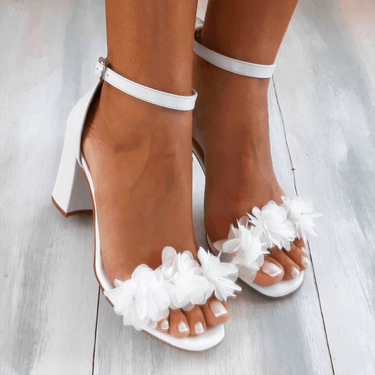 Women's Block Heel Ankle Strap Sandals - Image 1