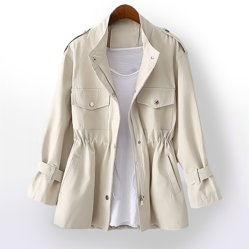 Diane | Women's Drawstring Waist Anorak Jacket - Image 1