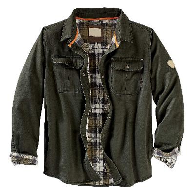Greg | Men's Flannel Lined Button-Down Shirt Jacket - Image 7