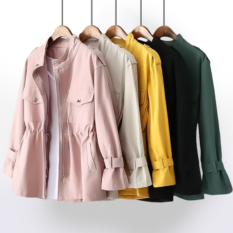 Diane | Women's Drawstring Waist Anorak Jacket - Image 2