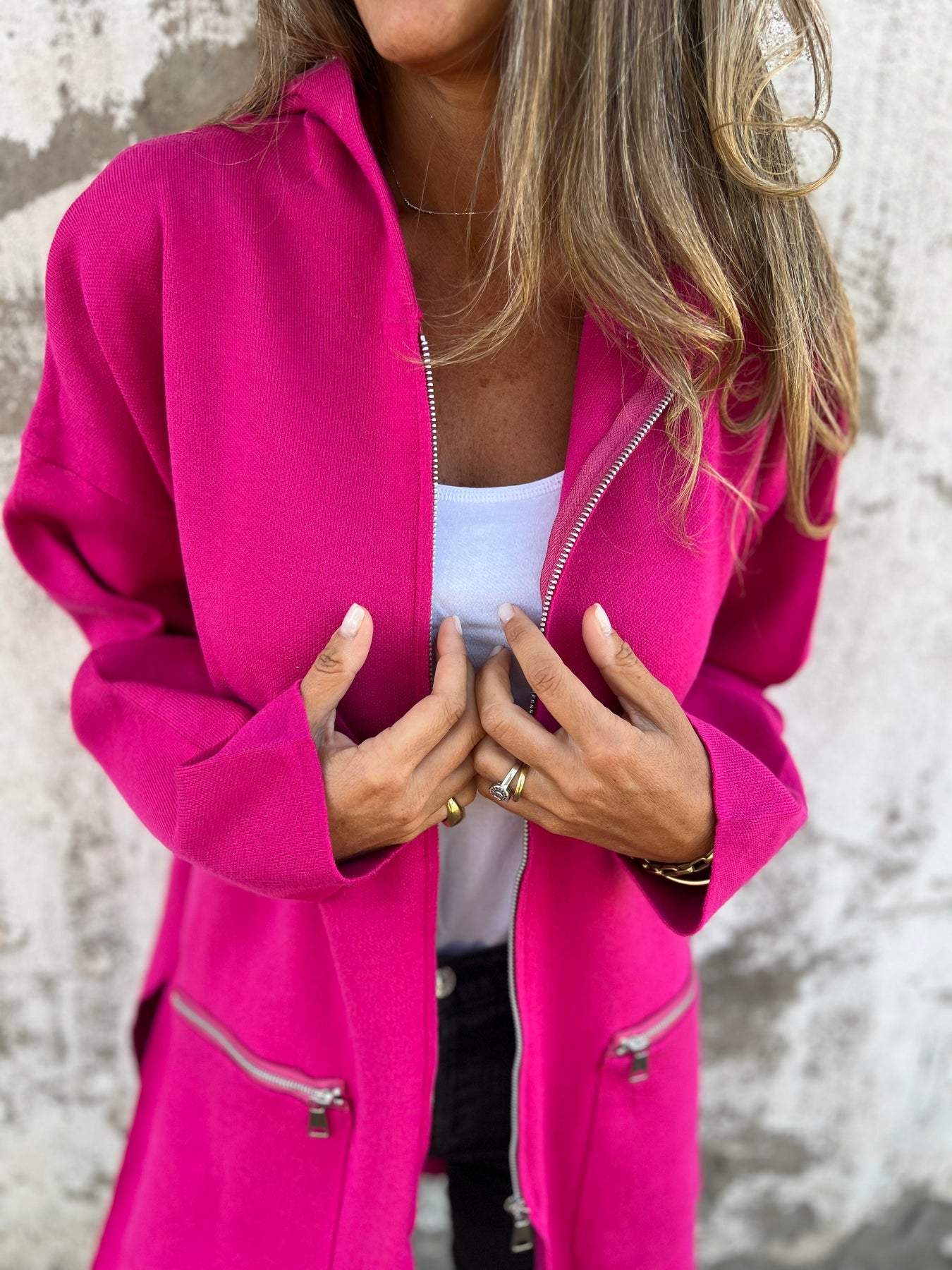 Danielle | Women's Hooded Long Coat - Image 12