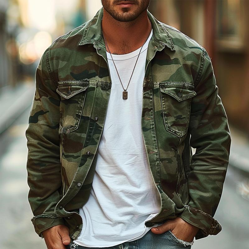 Jake | Men's Button-Down Camouflage Jacket - Image 6