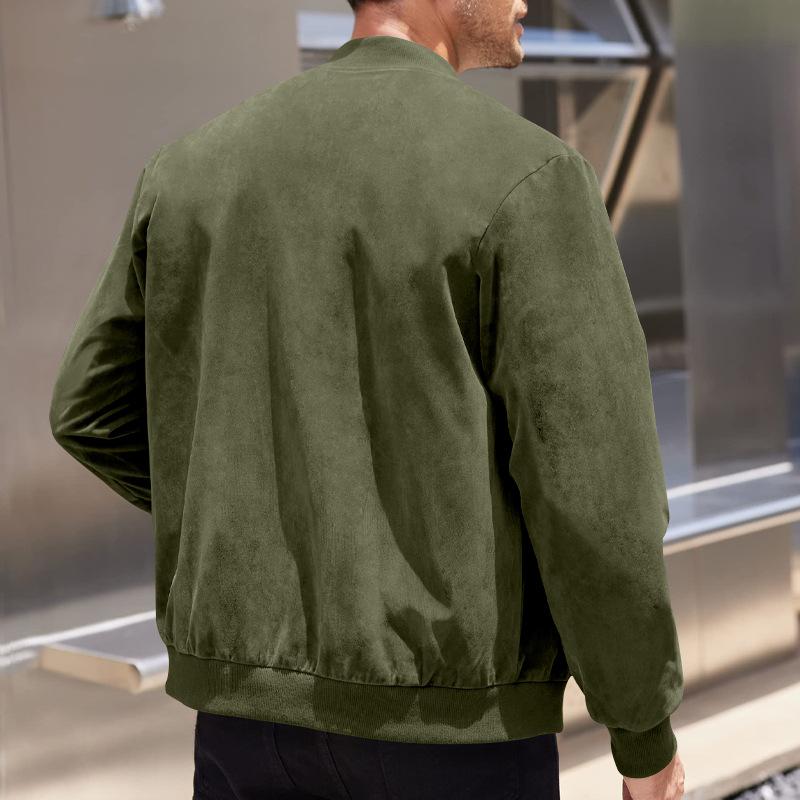 Angus | Men's Bomber Zip-Up Jacket - Image 6