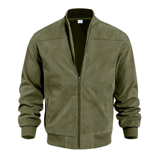 Angus | Men's Bomber Zip-Up Jacket - Image 1
