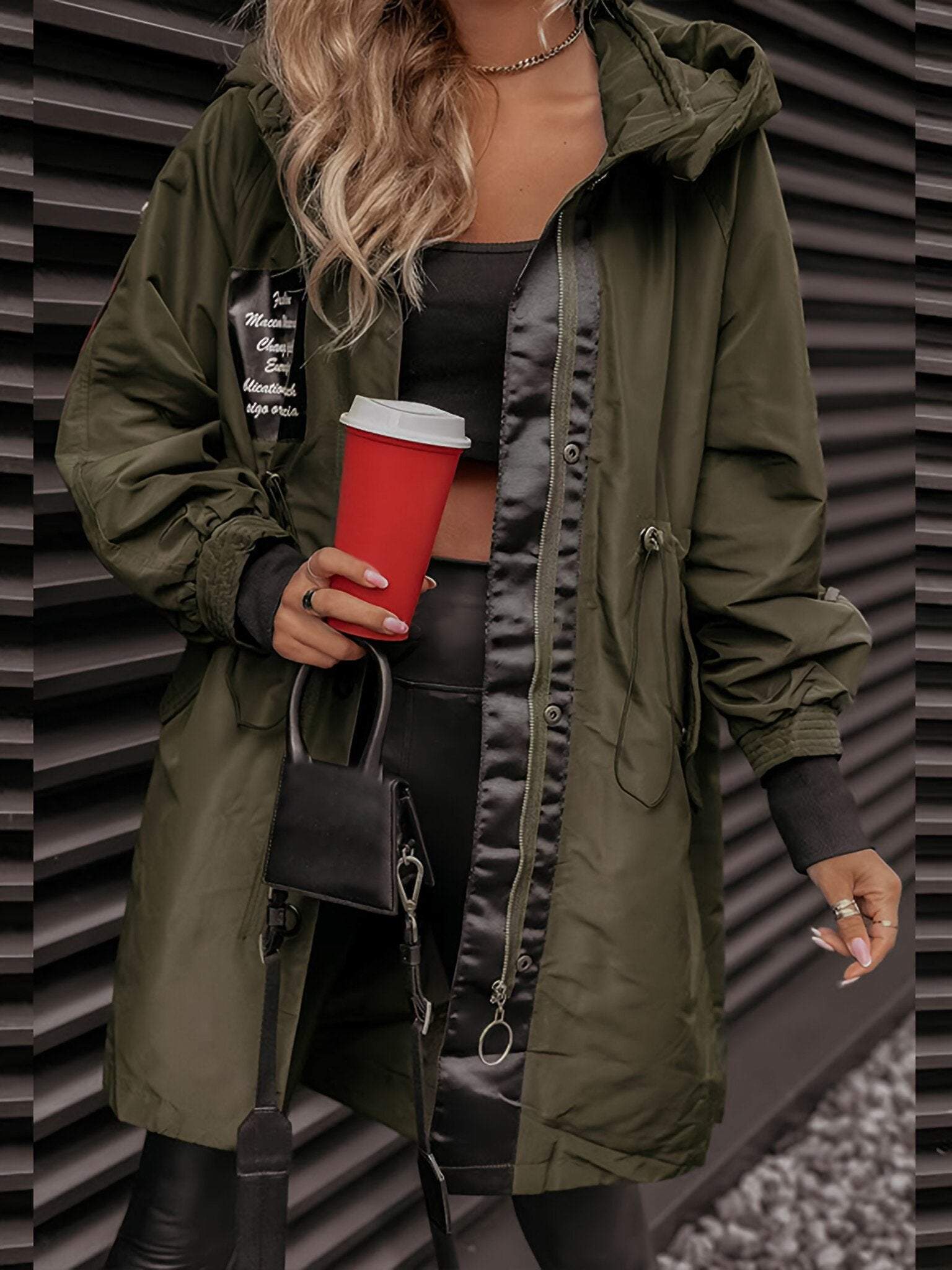 Whitney | Women's Hooded Oversized Coat - Image 1