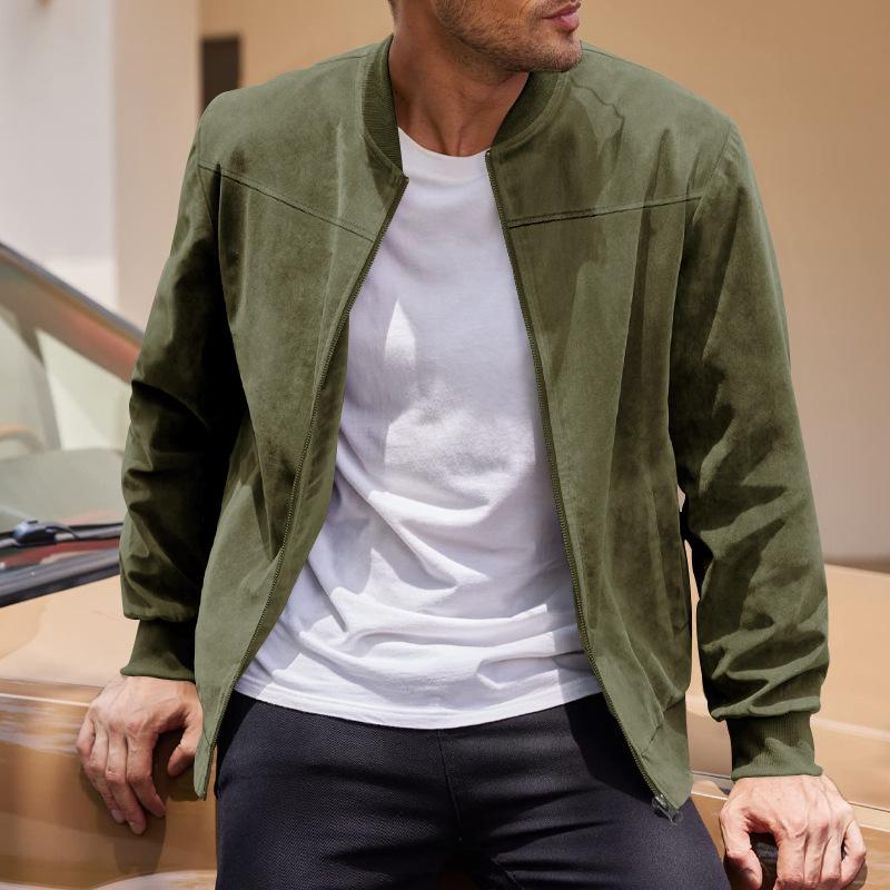 Angus | Men's Bomber Zip-Up Jacket - Image 3