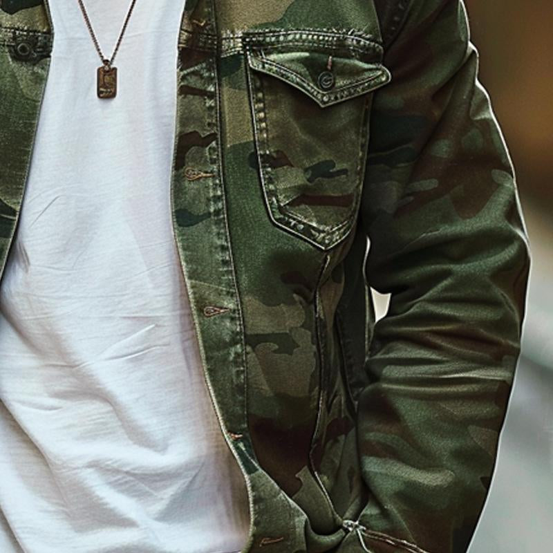 Jake | Men's Button-Down Camouflage Jacket - Image 2