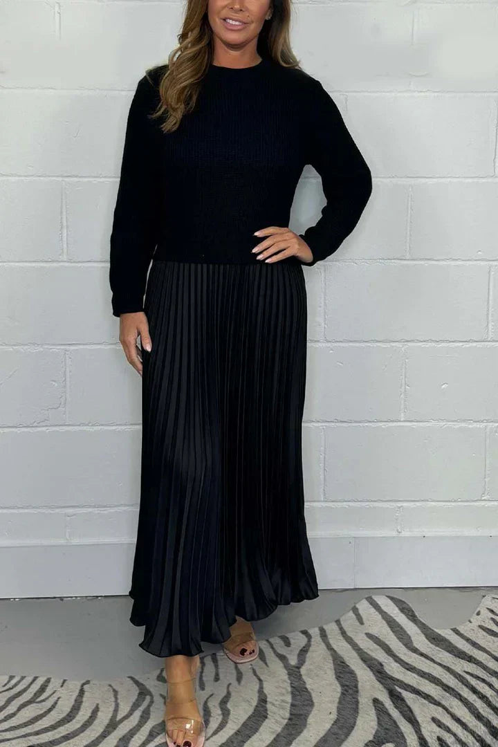 Eliza | Women's Pleated Fit & Flare Midi Dress - Image 4
