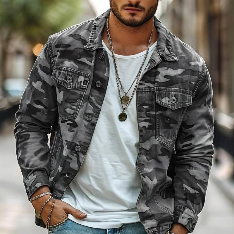 Jake | Men's Button-Down Camouflage Jacket - Image 7