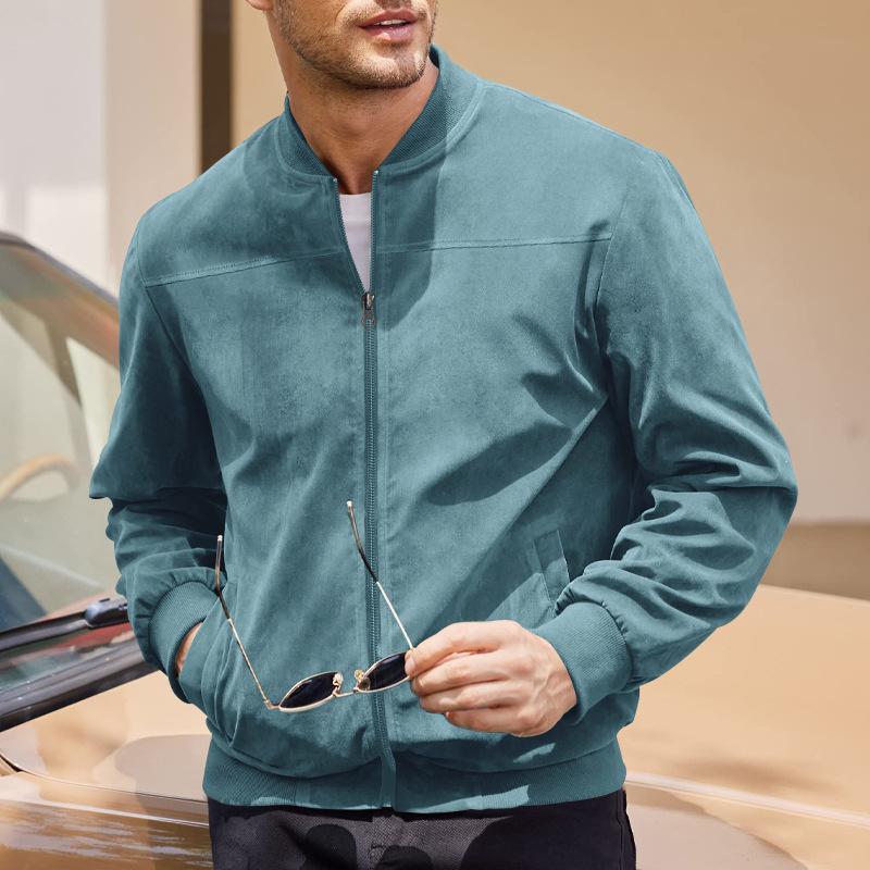 Angus | Men's Bomber Zip-Up Jacket - Image 10