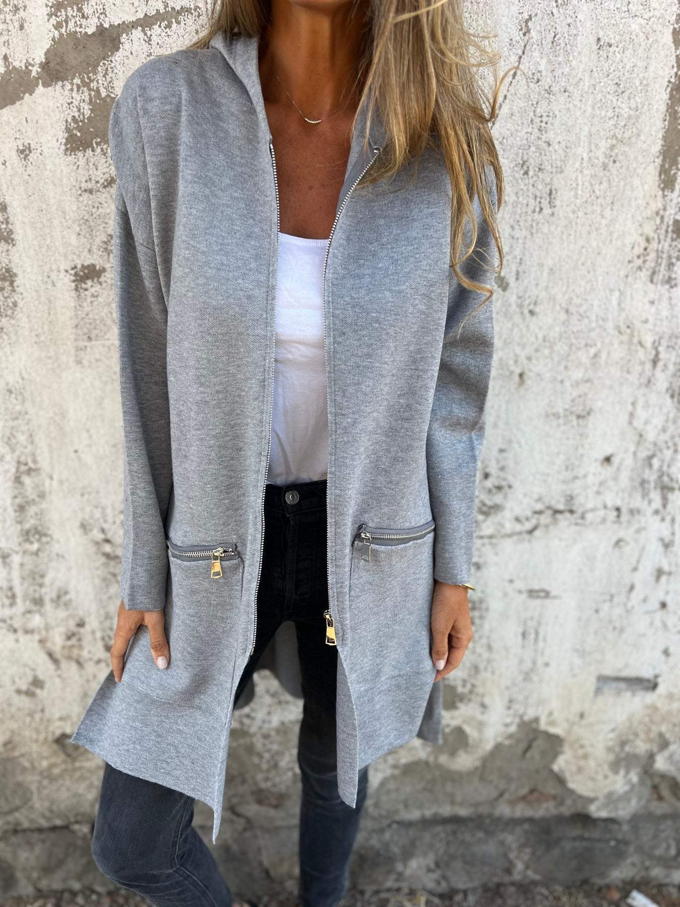 Danielle | Women's Hooded Long Coat - Image 6
