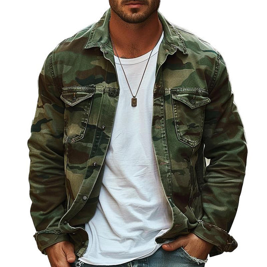 Jake | Men's Button-Down Camouflage Jacket - Image 1