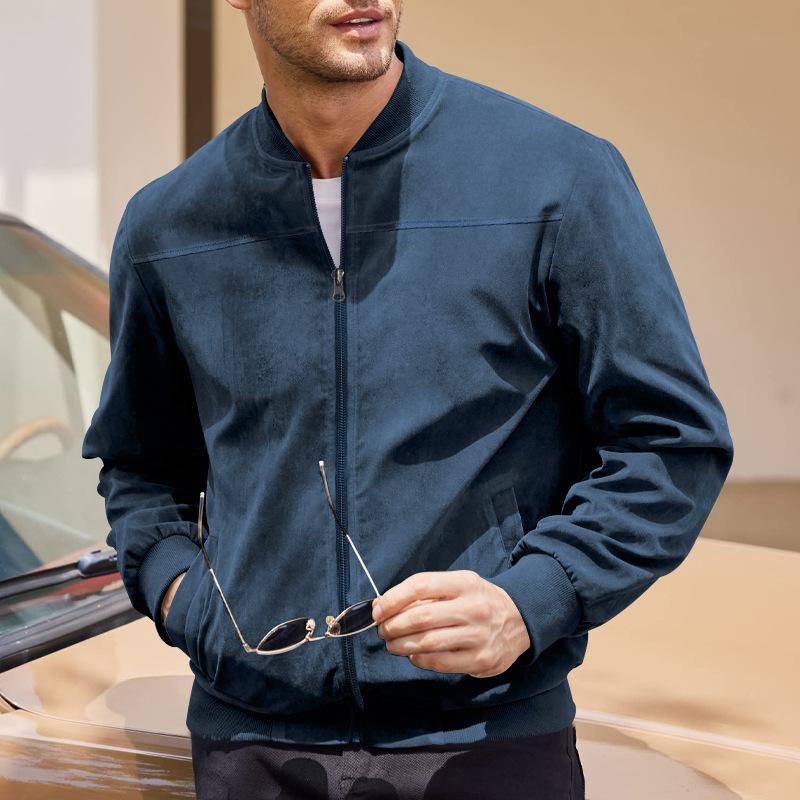 Angus | Men's Bomber Zip-Up Jacket - Image 8