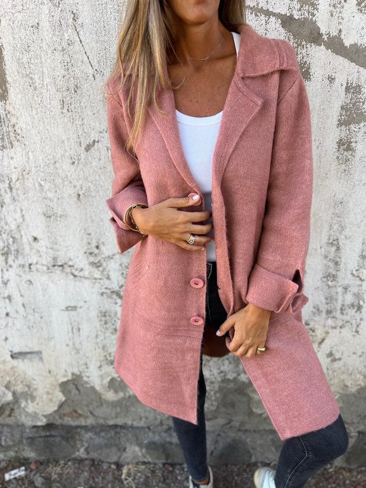 Edith | Women's Button Front Long Coat - Image 2