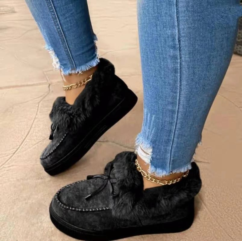 Hope | Women's Slip-On Faux Fur Loafers - Image 2