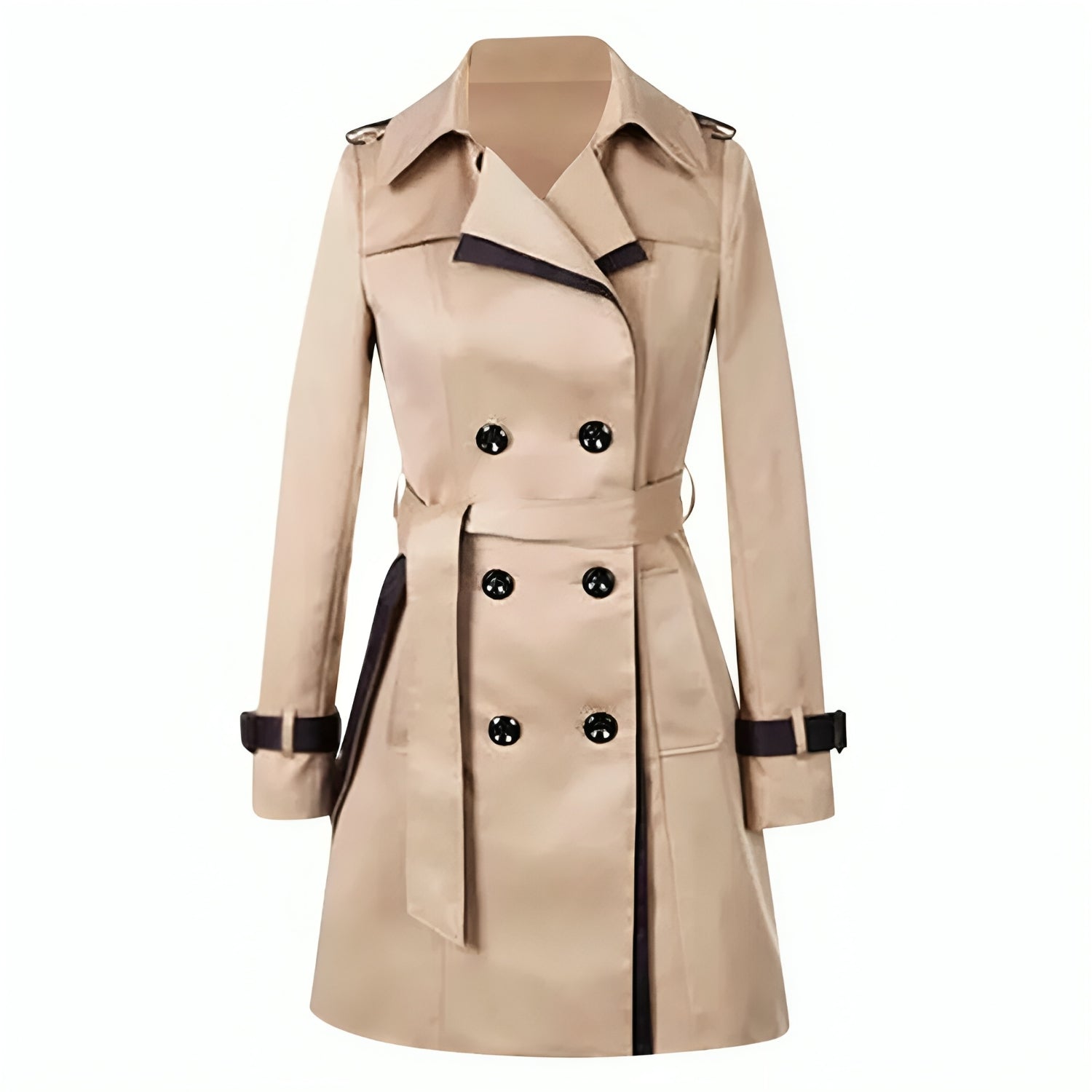 Image of Mariah | Women's Double-Breasted Long Coat
