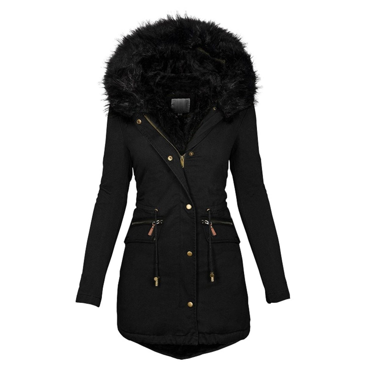 Kelsey | Women's Faux Fur Hooded Anorak Coat - Image 1
