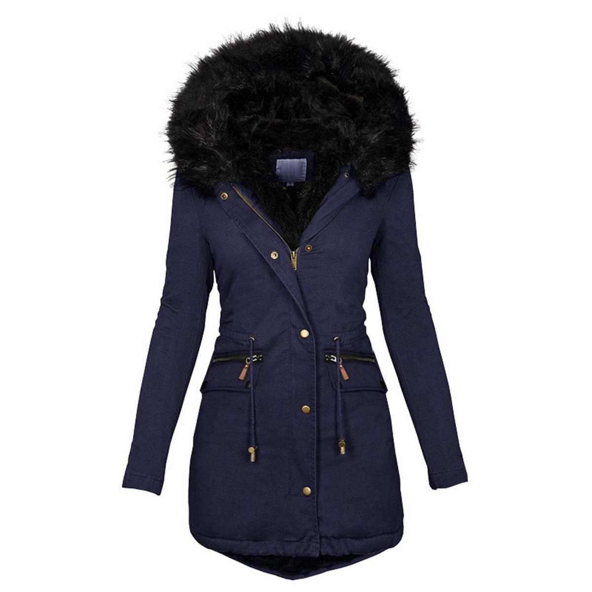 Kelsey | Women's Faux Fur Hooded Anorak Coat - Image 4