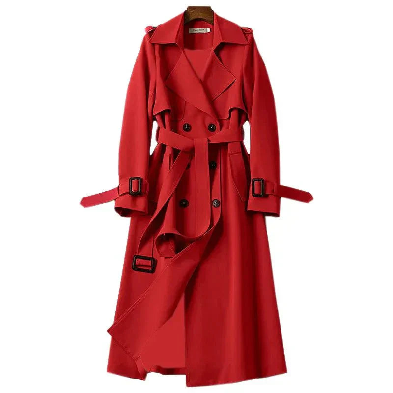 Leah | Women's Belted Double-Breasted Trench Coat - Image 4