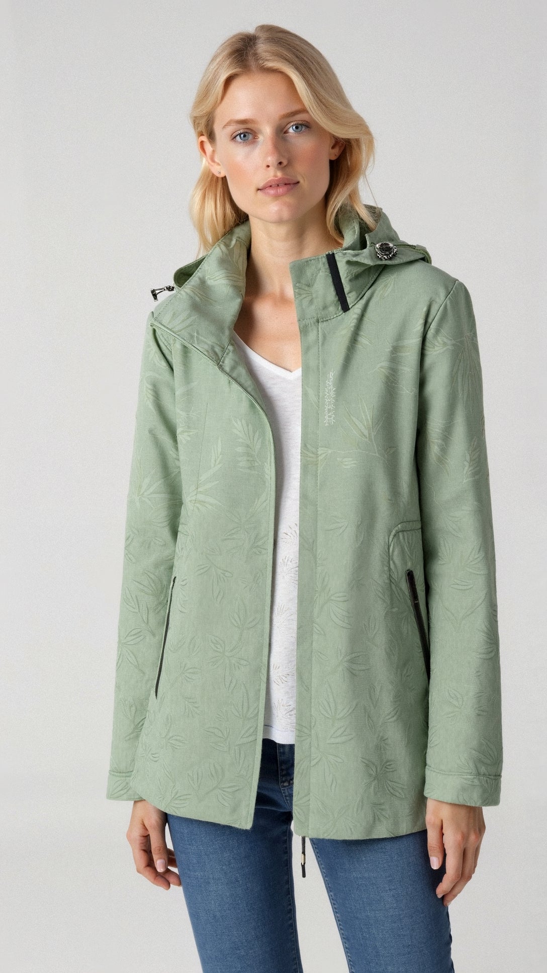 Eileen | Women's Floral Hooded Jacket - Image 2