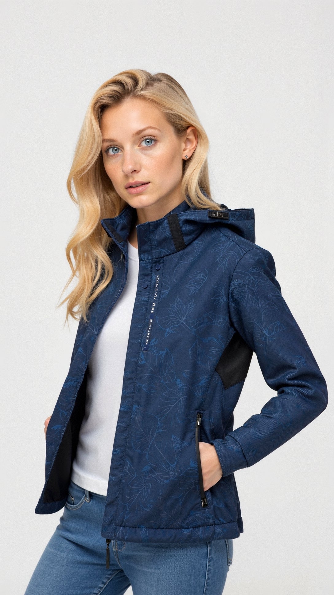 Eileen | Women's Floral Hooded Jacket - Image 1