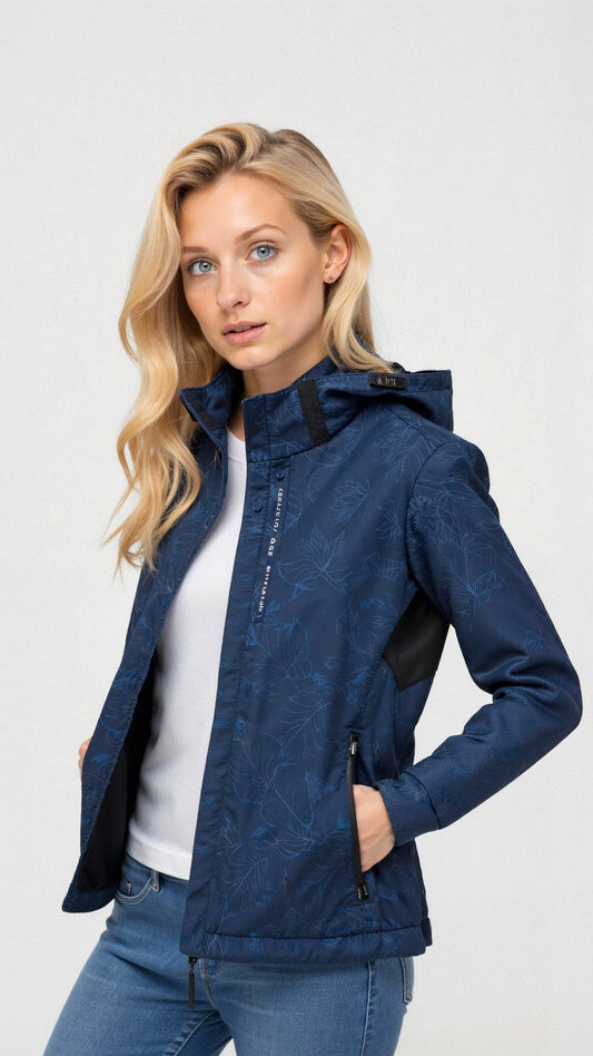 Eileen | Women's Floral Hooded Jacket - Image 1