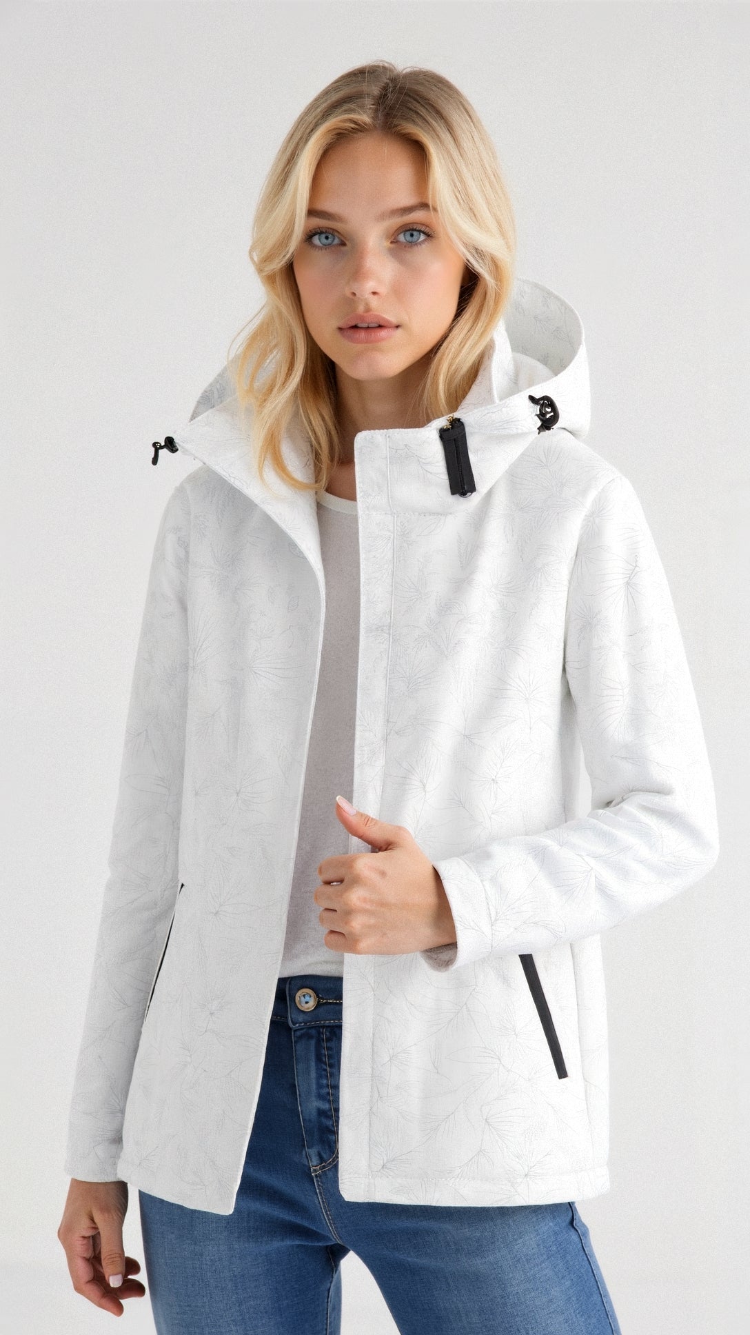 Eileen | Women's Floral Hooded Jacket - Image 4