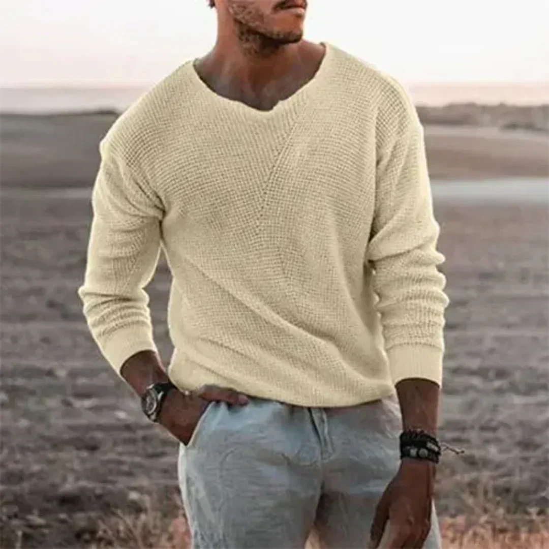 Dawson | Men's V-Neck Casual Sweater - Image 1