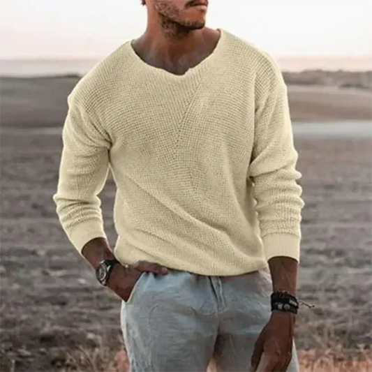 Dawson | Men's V-Neck Casual Sweater - Image 1