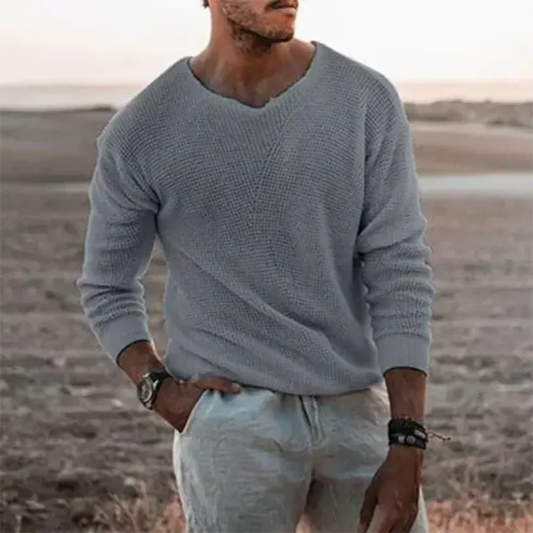 Dawson | Men's V-Neck Casual Sweater - Image 3