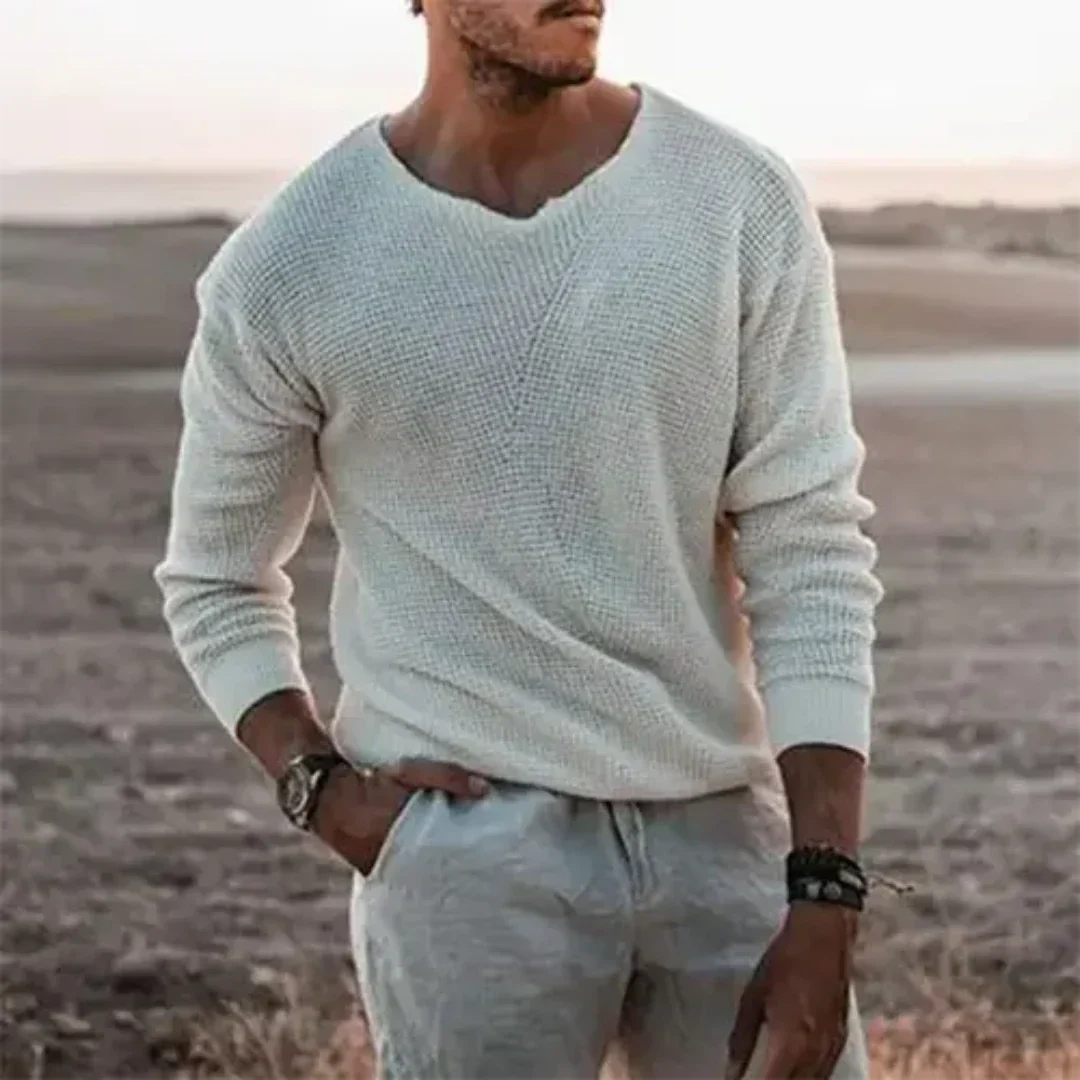 Dawson | Men's V-Neck Casual Sweater - Image 5