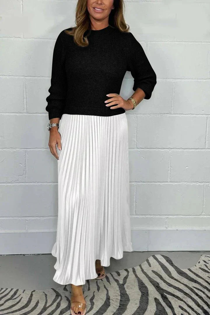 Eliza | Women's Pleated Fit & Flare Midi Dress - Image 9