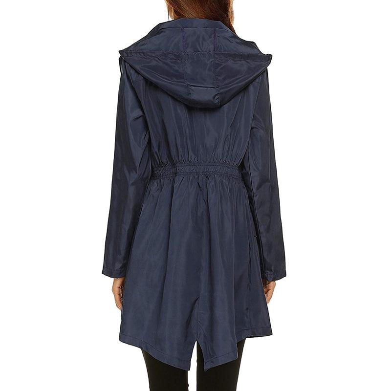 Karen | Women's Hooded Mid-Length Raincoat - Image 6