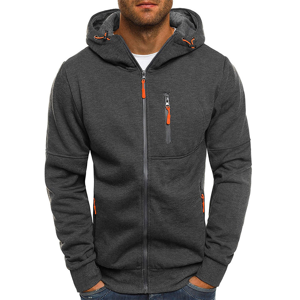 Colin | Men's Hooded Full Zip Jacket - Image 12