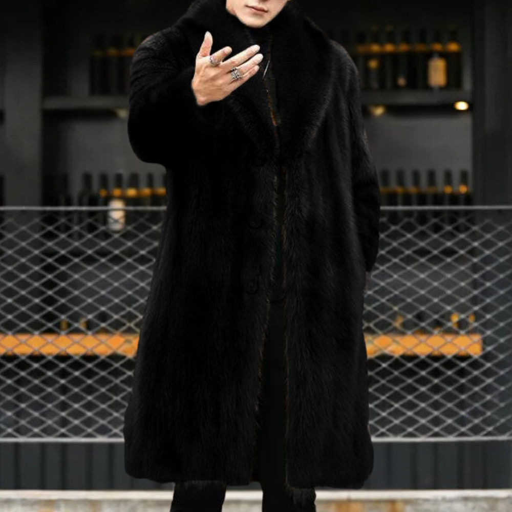Andy | Men's Oversized Long Fur Coat - Image 5