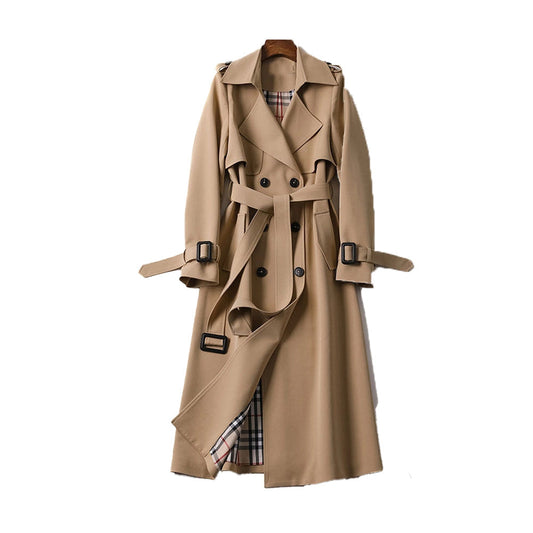Image of Sarah | Women's Belted Long Trench Coat
