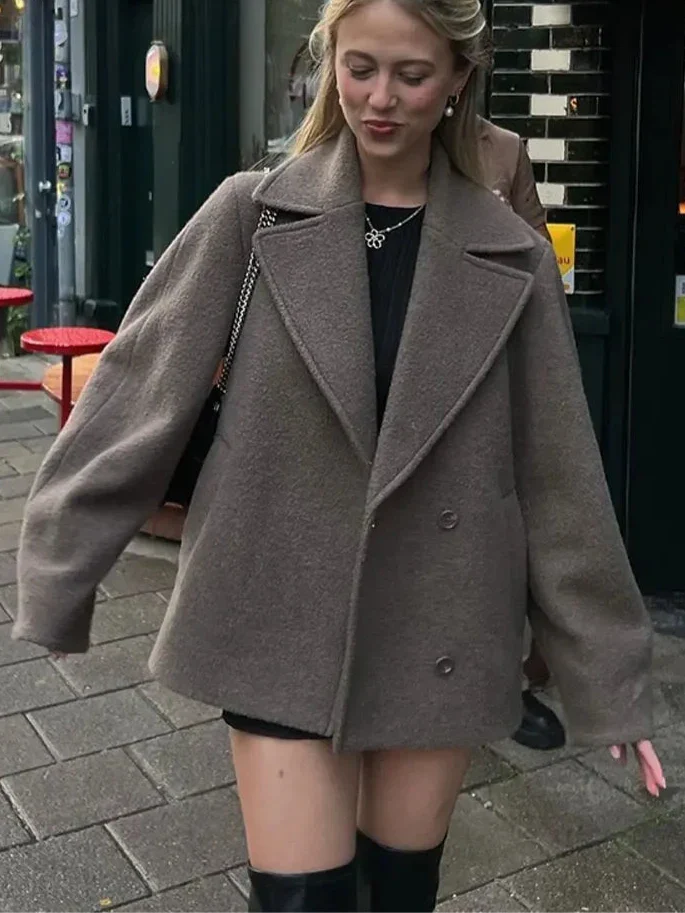 Image of Sarah | Women's Oversized Double-Breasted Coat