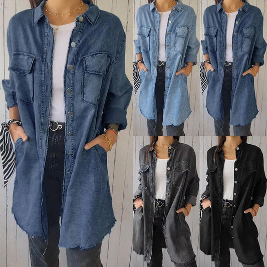 Charity | Women's Longline Denim Jacket - Image 1