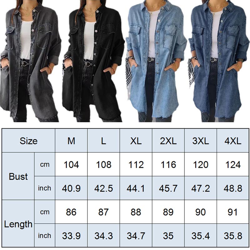 Charity | Women's Longline Denim Jacket - Image 10