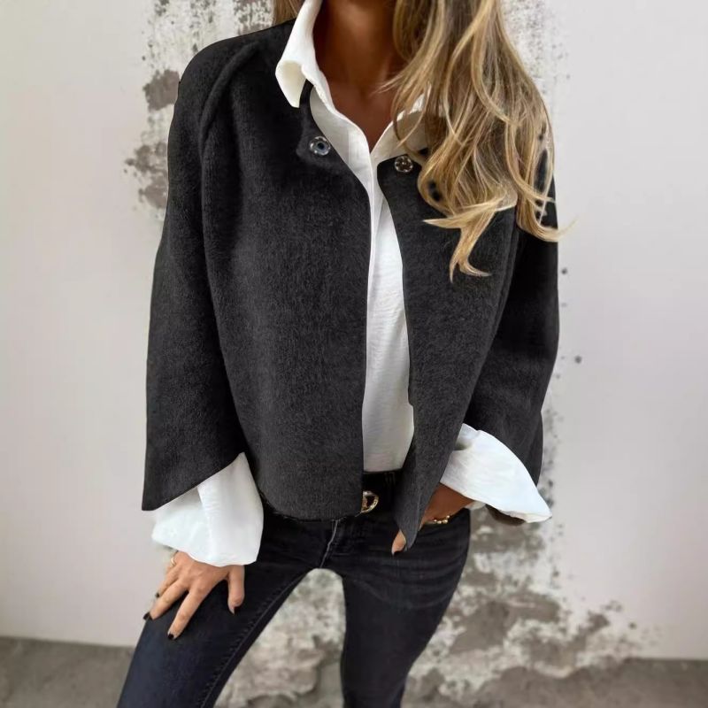 Judith | Women's Short Collarless Open-Front Jacket - Image 2
