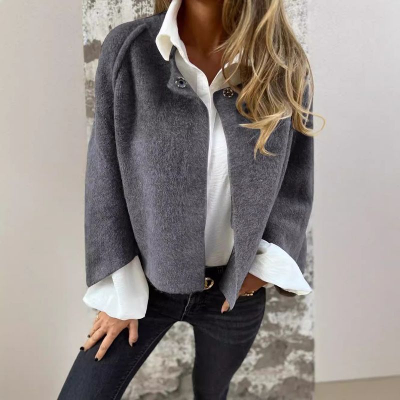 Judith | Women's Short Collarless Open-Front Jacket - Image 3