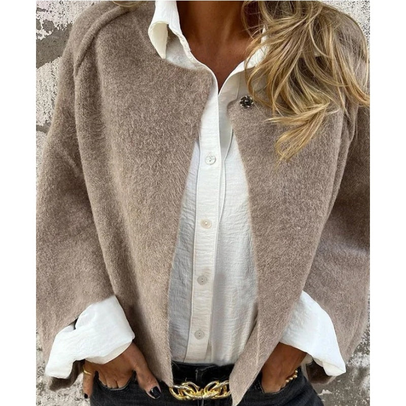 Judith | Women's Short Collarless Open-Front Jacket - Image 5