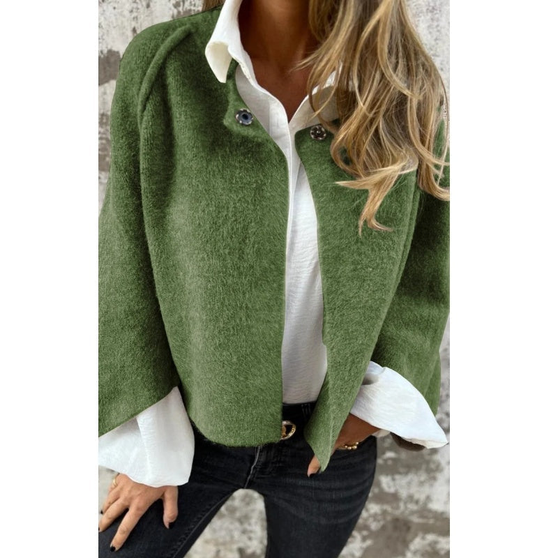 Judith | Women's Short Collarless Open-Front Jacket - Image 7