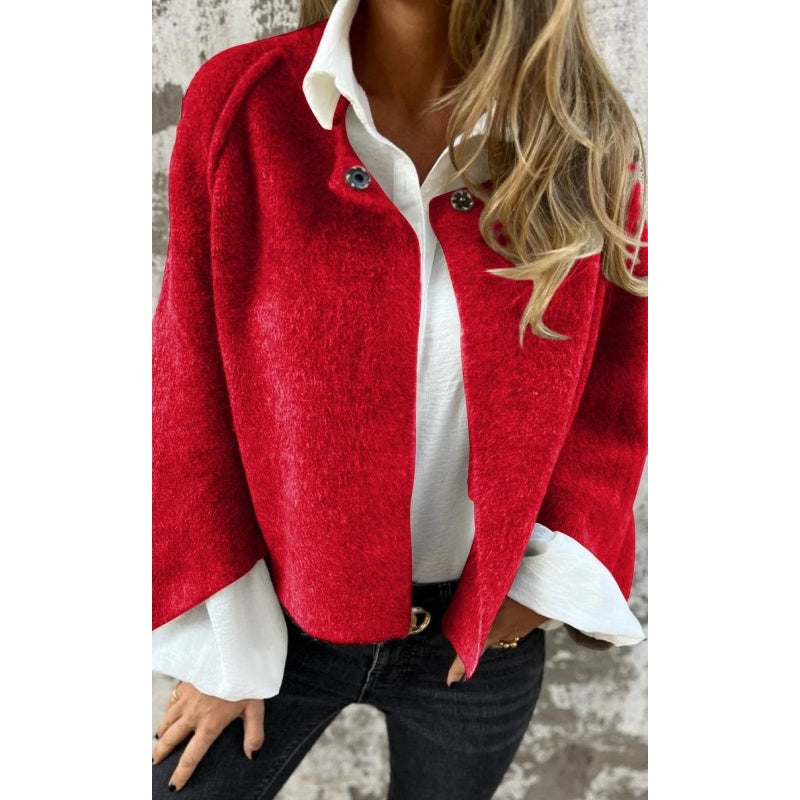 Judith | Women's Short Collarless Open-Front Jacket - Image 6