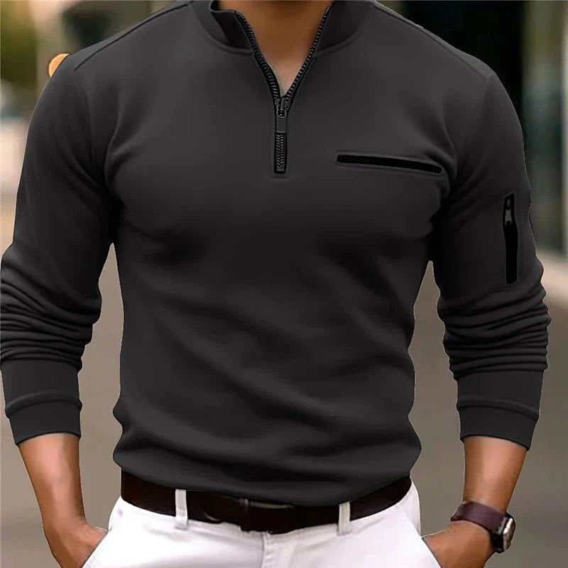 Dexter | Men's Quarter Zip Sweater - Image 2