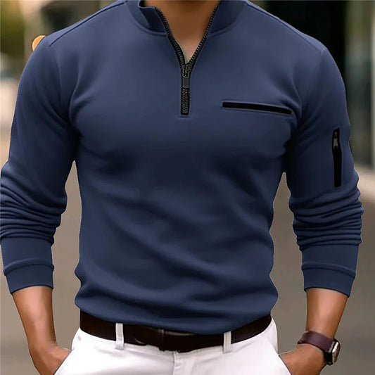Dexter | Men's Quarter Zip Sweater - Image 1