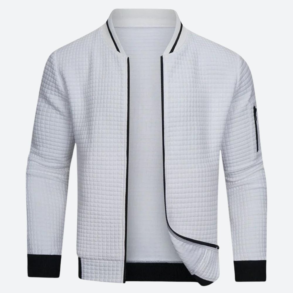 Edmund | Men's Slim-Fit Quilted Bomber Jacket - Image 1