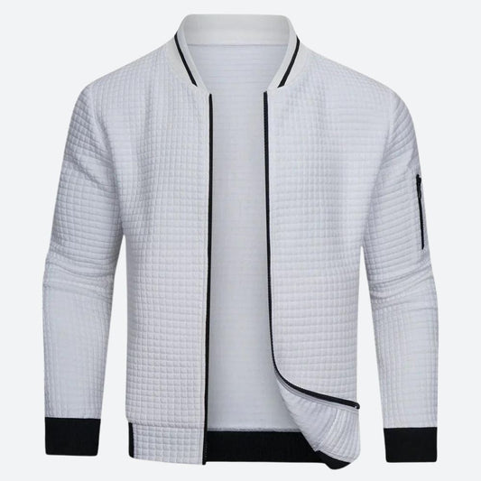 Edmund | Men's Slim-Fit Quilted Bomber Jacket - Image 1