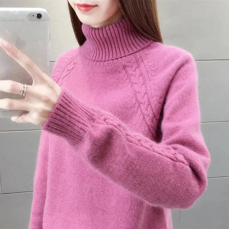 Liliana | Women's Turtleneck Knit Sweater - Image 3