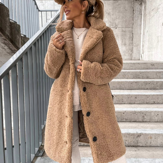 Image of Virginia | Women's Oversized Teddy Long Coat